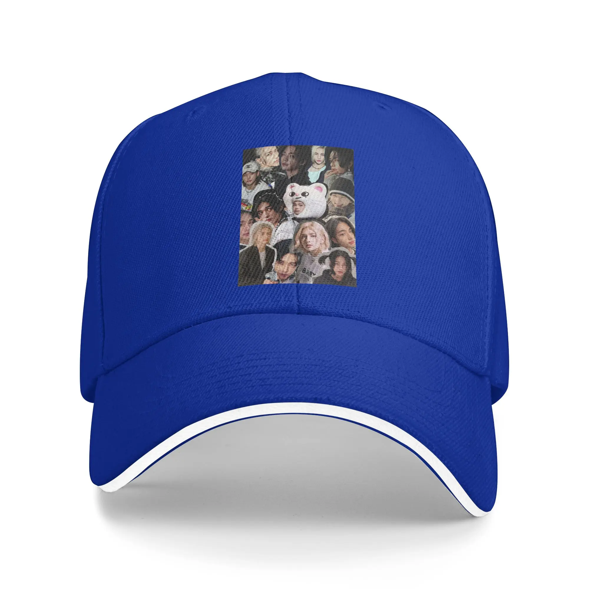 Hyunjin Collage Cap Fashion Casual Baseball Caps Adjustable Hat Hip Hop Summer Unisex Baseball Hats Customizable Polychromatic
