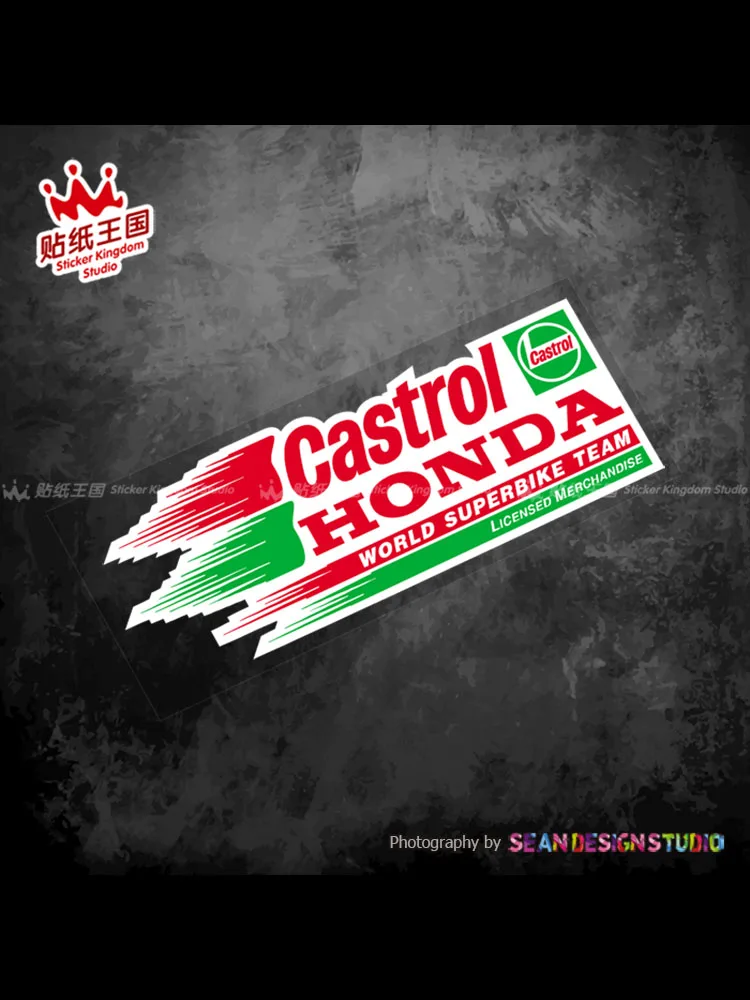 For Honda Castrol SBK Motor Oil motor bike motorcycle auto car Decals Waterproof Stickers 07