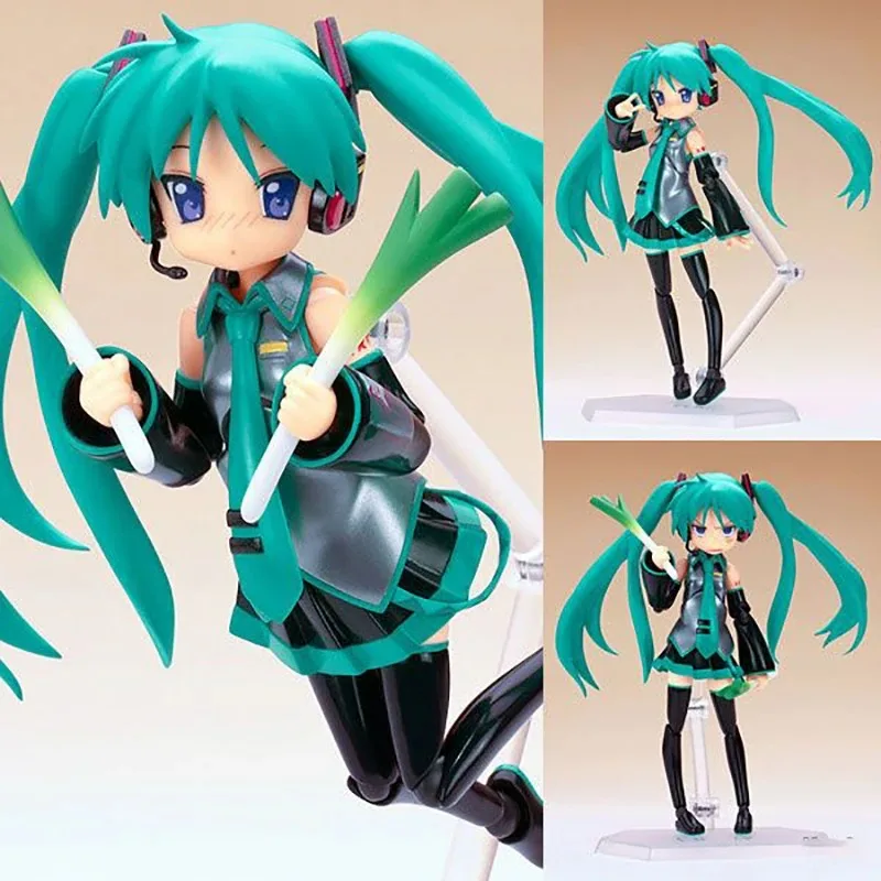 Original Genuine Max Factory FIGMA 035 Hiiragi Kagami Cosplay Hatsune Miku Lucky Star Model Animation Character Action Toy