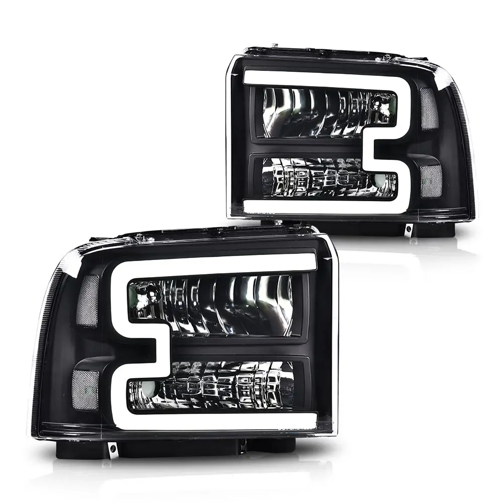 

Замена фар Led Drl Bar в сборе для Ford F250 F350 F450 F550 Super Duty/2005 Excursion Chrome 2005-2007 гг.