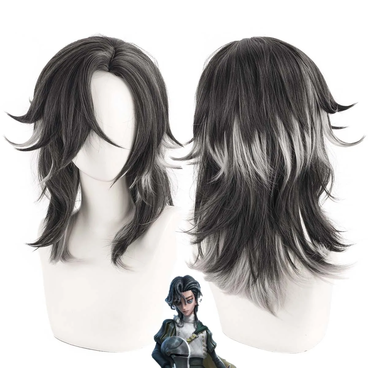 Halloween Play Party Stage Performance Game Identity V Cosplay New Survivor Knight Richard Sterling Wig
