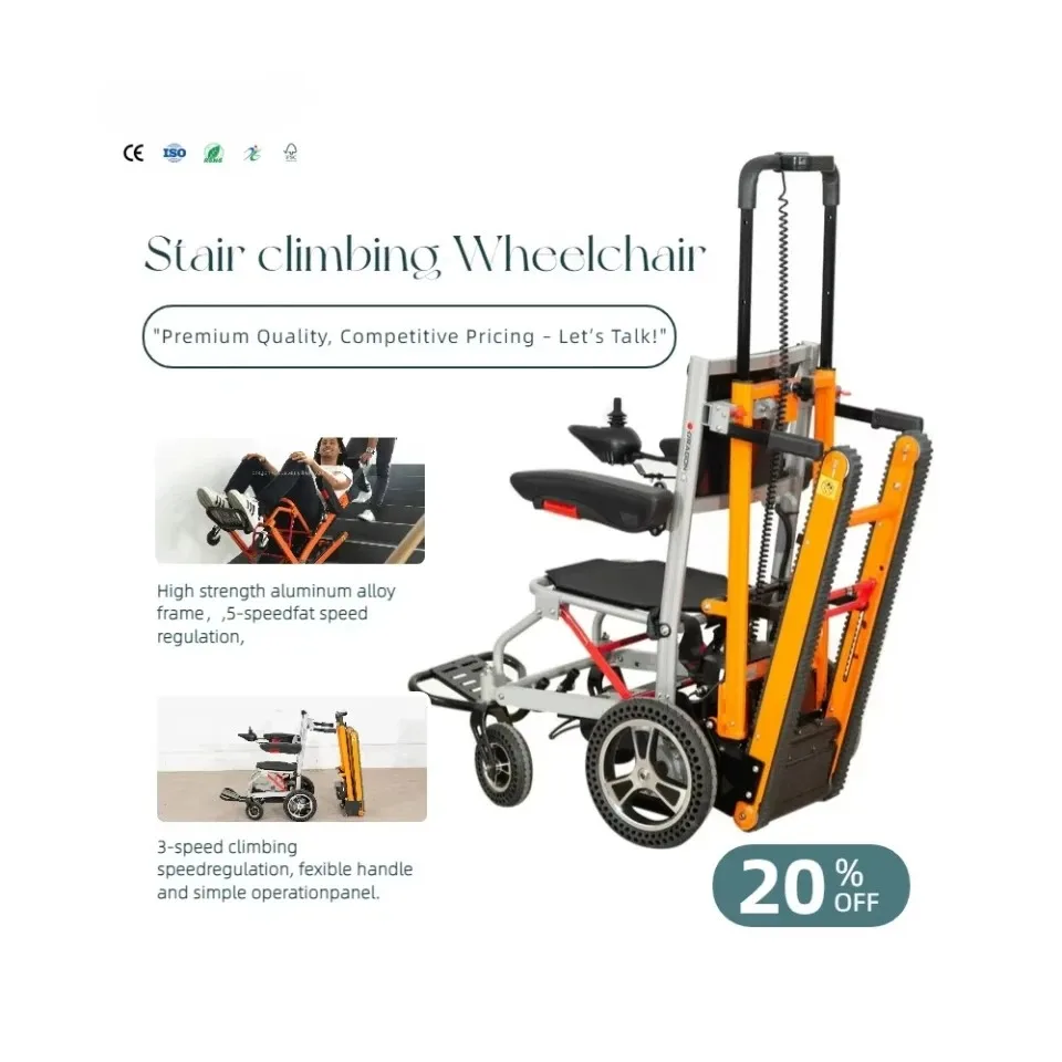 

Hot Sale 2 in 1 Mobile Stairs Lift Climber Electric Foldable Stair Climbing