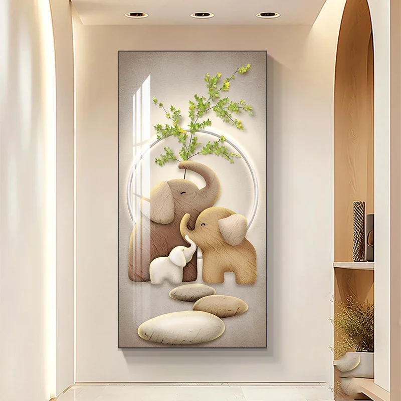Room Decoration Wall Art Posters Elephant Decorative Painting Modern Simple Wall Painting Calligraphy Arts Home Decor Poster
