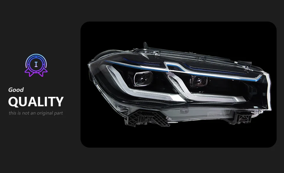 AKD Head Lamp for BMW X5 F15 LED Headlight 2014-2018 Headlights F15 DRL Turn Signal High Beam Angel Eye Projector