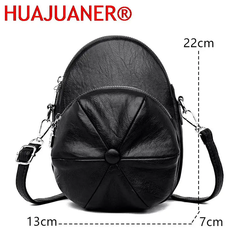 Borse a tracolla Vintage per donna 2023 Designer Hat shape borse da donna in morbida pelle Casual Small Lady Tote Bag bolsos