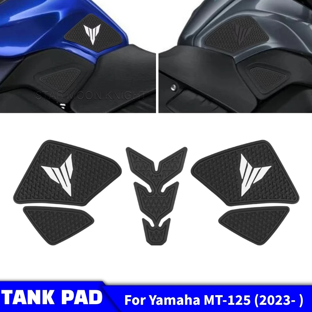 

Motorcycle Non-slip Side Fuel Tank Stickers Waterproof Pad Rubber Sticker For Yamaha MT-125 MT125 MT 125 (2023 - )