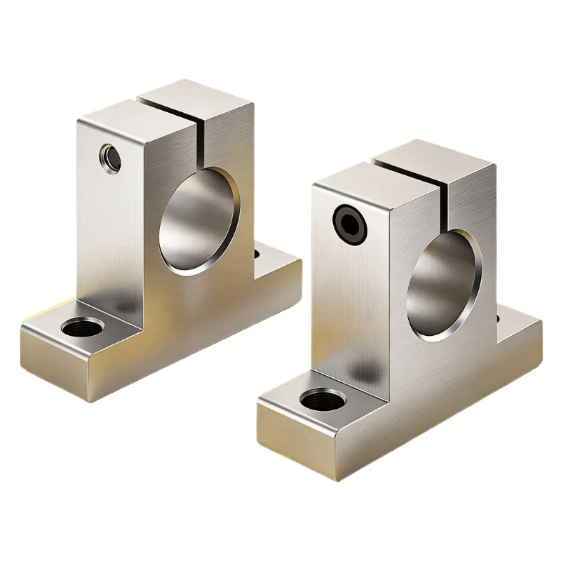 High Strength Aluminum Linear Shaft Support Block Bearing Mount For SK8-SK40 Linear Motion Guide CNC Router Automation Machinery