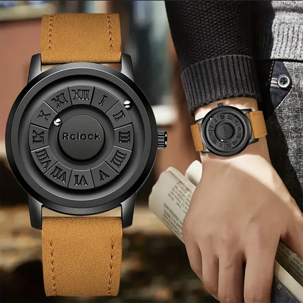 Nieuw stijl quartz herenhorloge, exotisch ontwerp, een modieus en casual quartz herenhorloge, vakantiecadeaus