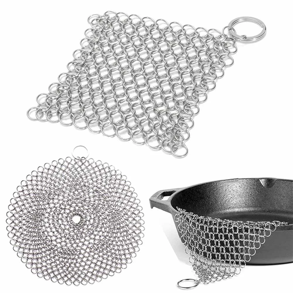 Stainless Steel Cleaner Kitchen Rust Pot Pans Cleaning Scrubber Steel Rust Remover Scraper Brush Kit Metal Cleaning Brush