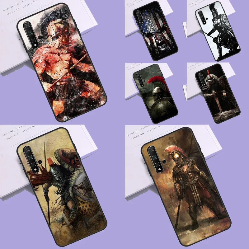 Spartan Warrior Soldier Case For Huawei Nova Y60 Y61 Y70 Y90 Nova 11i 8i 3i 5T 9 10 SE P20 P30 P40 Lite Mate 60 Pro