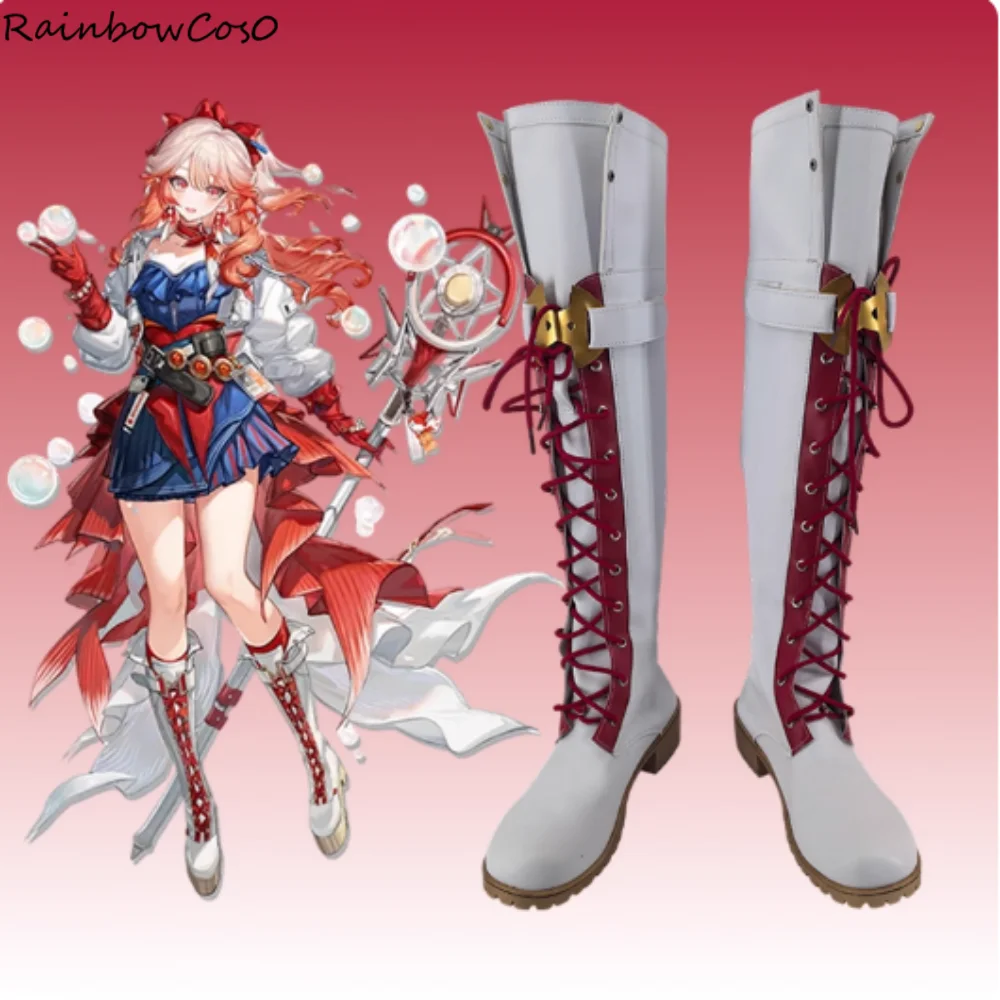 

Haruka Arknights Cosplay Shoes Boots Game Anime Party Halloween RainbowCos0 W5109