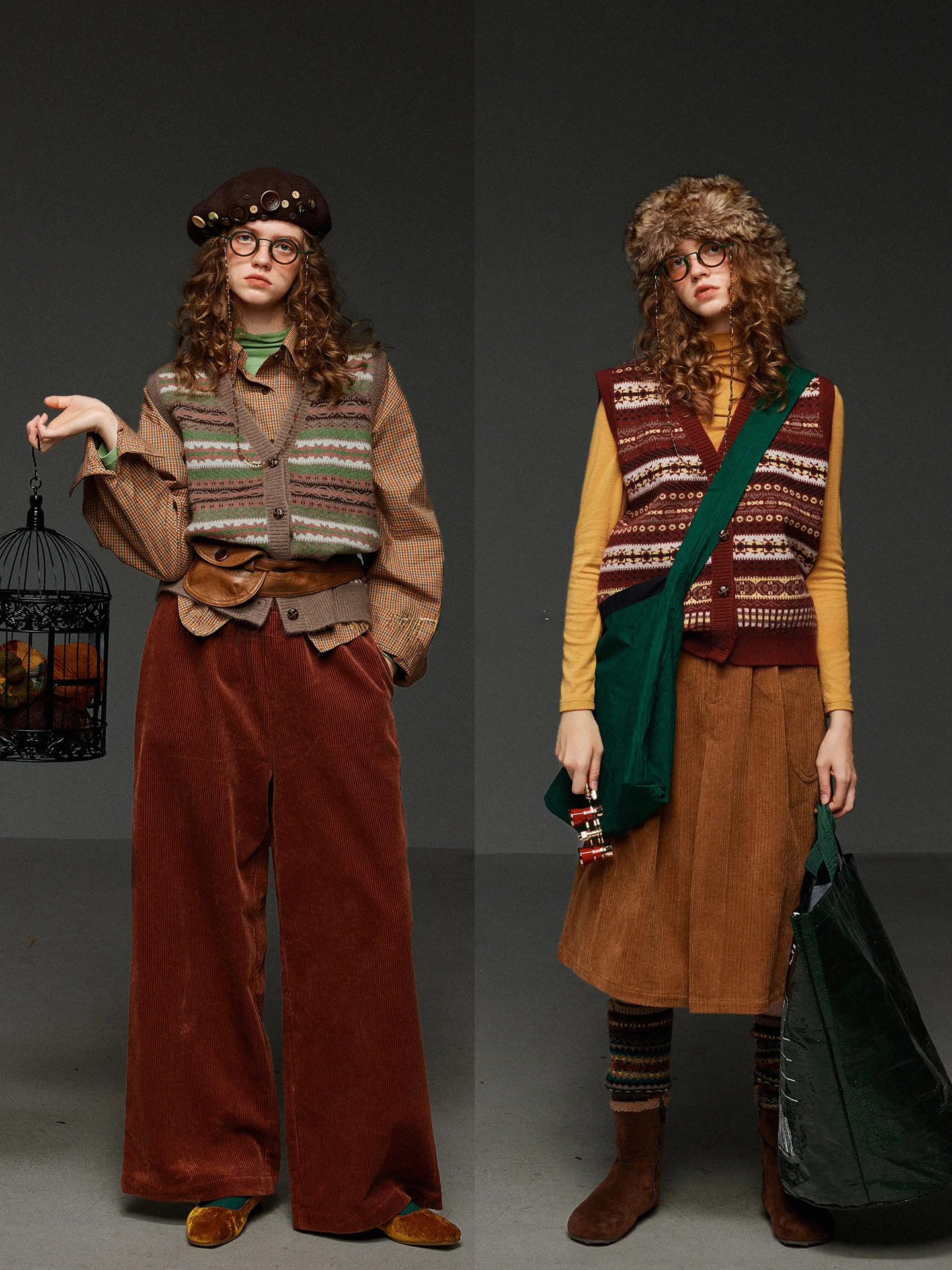 

TNIT Retro Color Blo V-Ne Knitted Open Cardigan Women's Spring Layering Outerwear Svel Vest Faionable Commute Sle