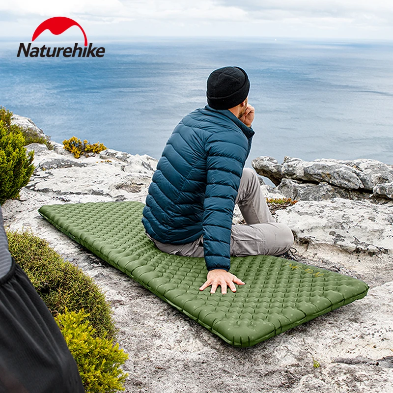 Naturehike Ultralight Air Mattress R4.6 Moisture-proof Mat Portable Outdoor Camping 8cm Thicken Single Sleeping Pad