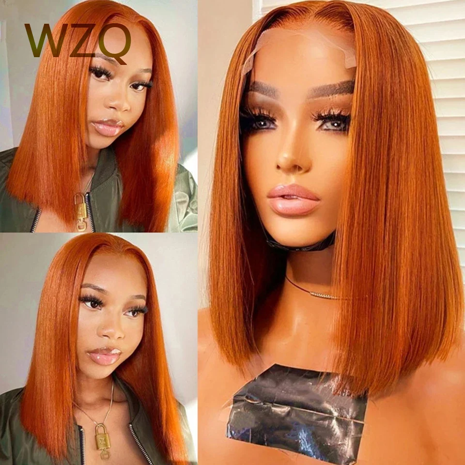 Invisible Lace Melting Glueless Virgin Human Hair Wigs Natural Black Full Density Straight Lace Front Wig For Women Daily Wear