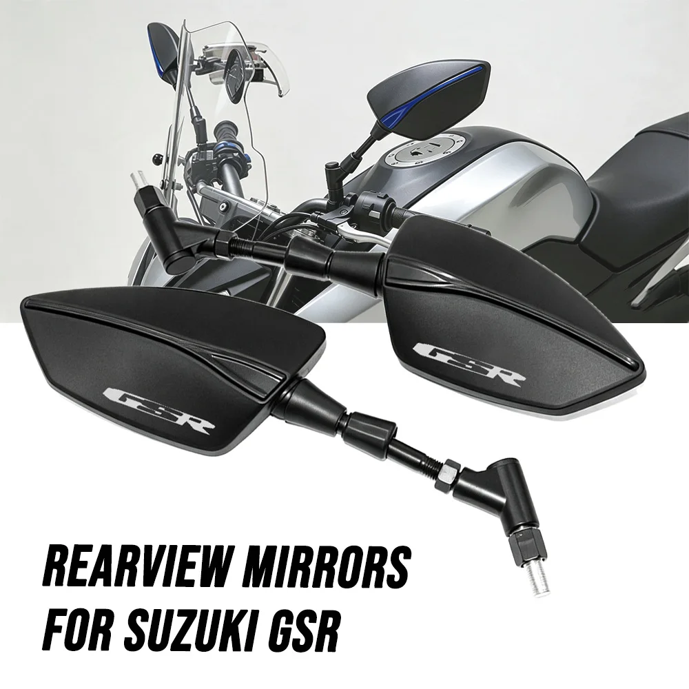 For SUZUKI GSR Series - GSR400 GSR600 GSR750 GSR 400 600 750 Motorcycle Universal M8 M10 Side Rearview Mirror Accessories Parts