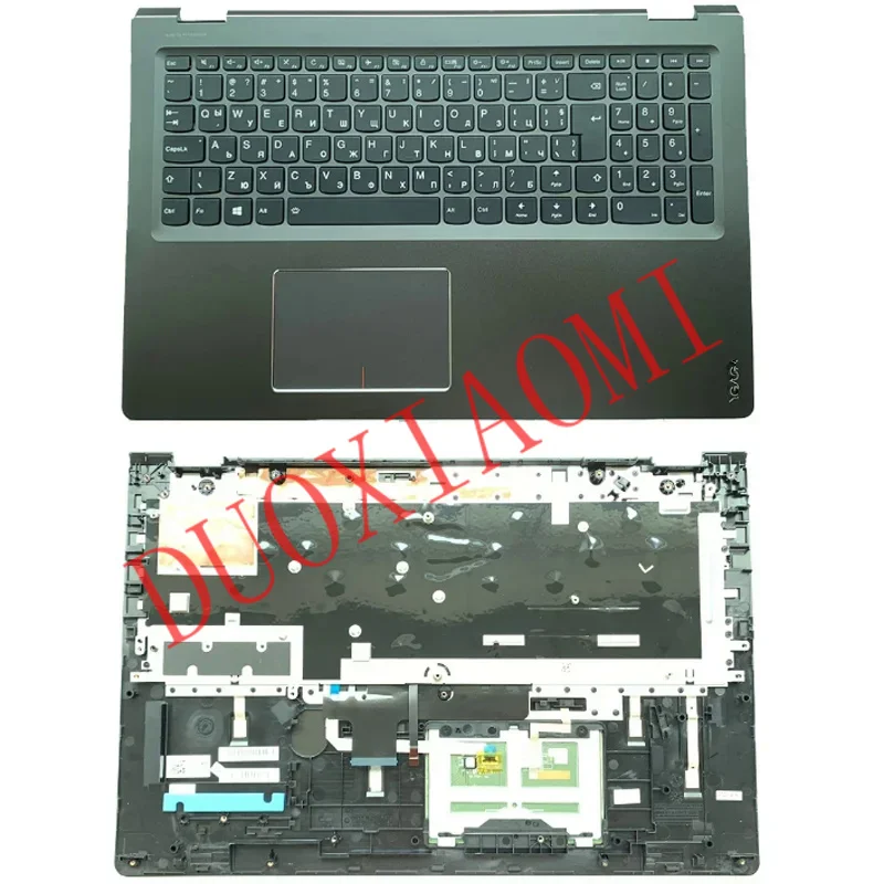 

Black palmrest upper case with Bulgaria backlit keyboard touchpad for Lenovo IdeaPad Yoga 510-15isk yoga 510-15ikk 5cb0l66062