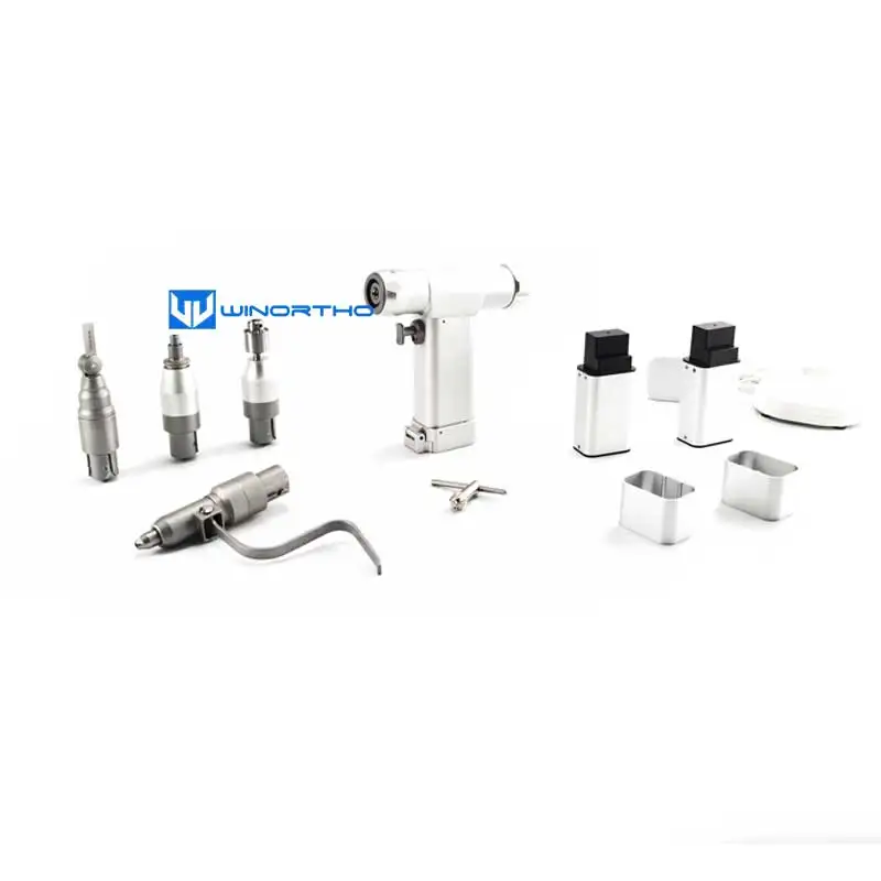 Multifunction Bone Drill One Handpiece with four Attachments Cannulated Acetabulum reamer Saggital Saw Connectors orthopedic