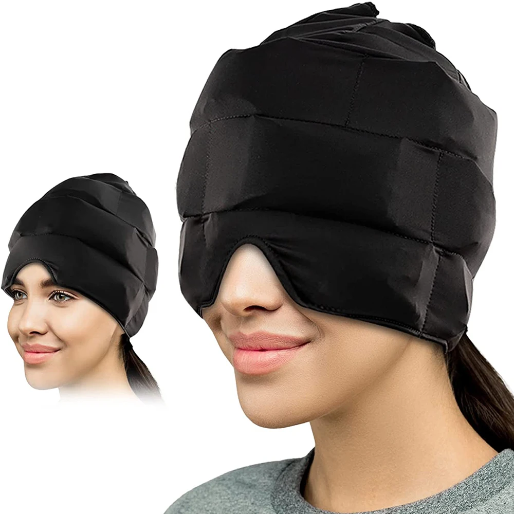 

New Migraine Gel Ice Hat Cooling Headache Pack Wearable Cold Therapy Wrap for Tension,Sinus,Pressure Pain Relief,Stress Reliever