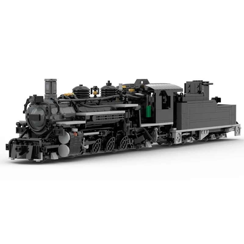 City Railway Series MOC Building Blocks K-36 Narrow Gauge Steam Locomotive Granule Brick Assembly Model Children's Birthday Gift