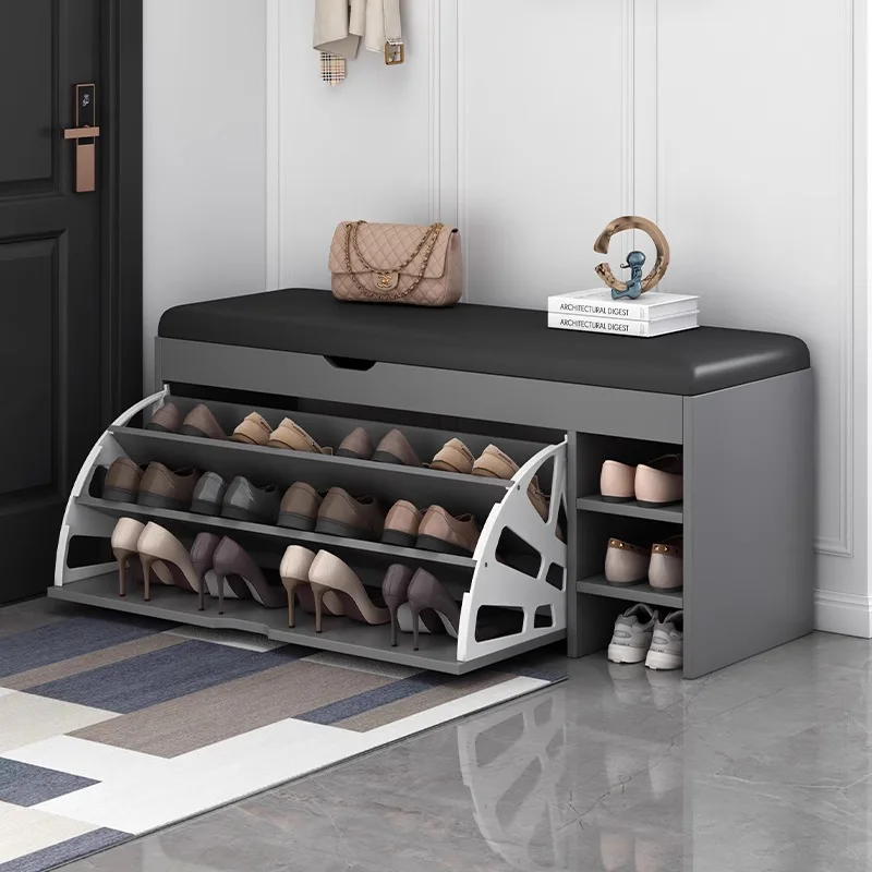 Shoe Changing Stool At Home,Shoe Cabinet At The Entrance, Dormitory Entrance, Foyer Storage, Flip Bucket Shoe Rack shoes cabinet