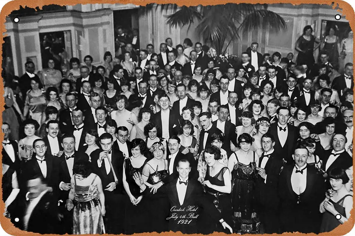 The Ballroom Overlook Hotel Jack Torrance Filmplakat Retro Metallschild Vintage Blechschild für Bar Männerhöhle Garage Heimwanddekoration