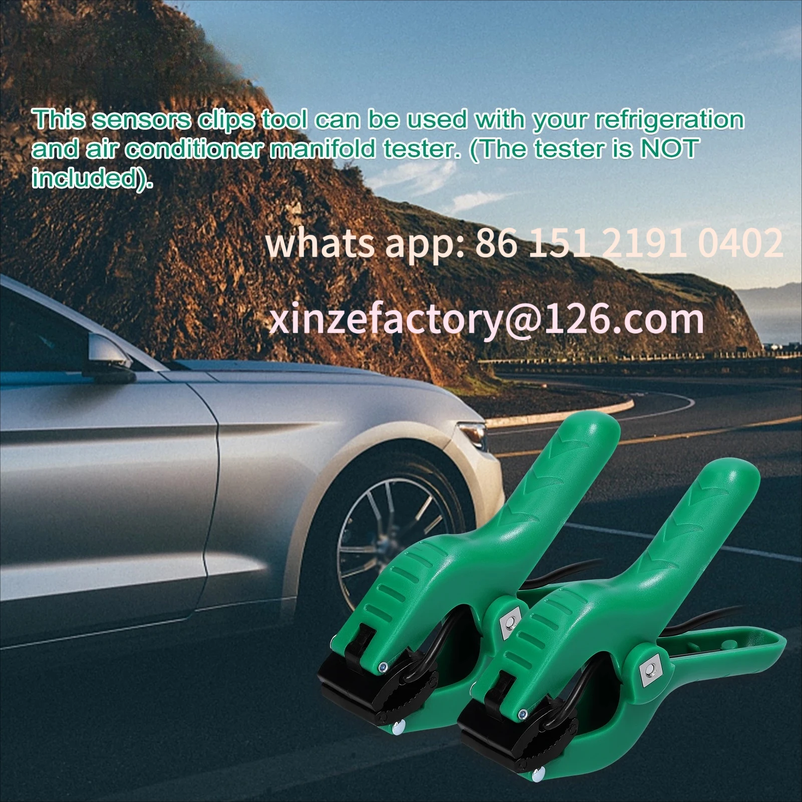Customizable Handheld Sensors Clips Tools Inspection Temperature Refrigeration Air Conditioner Meter Accessory Clipping