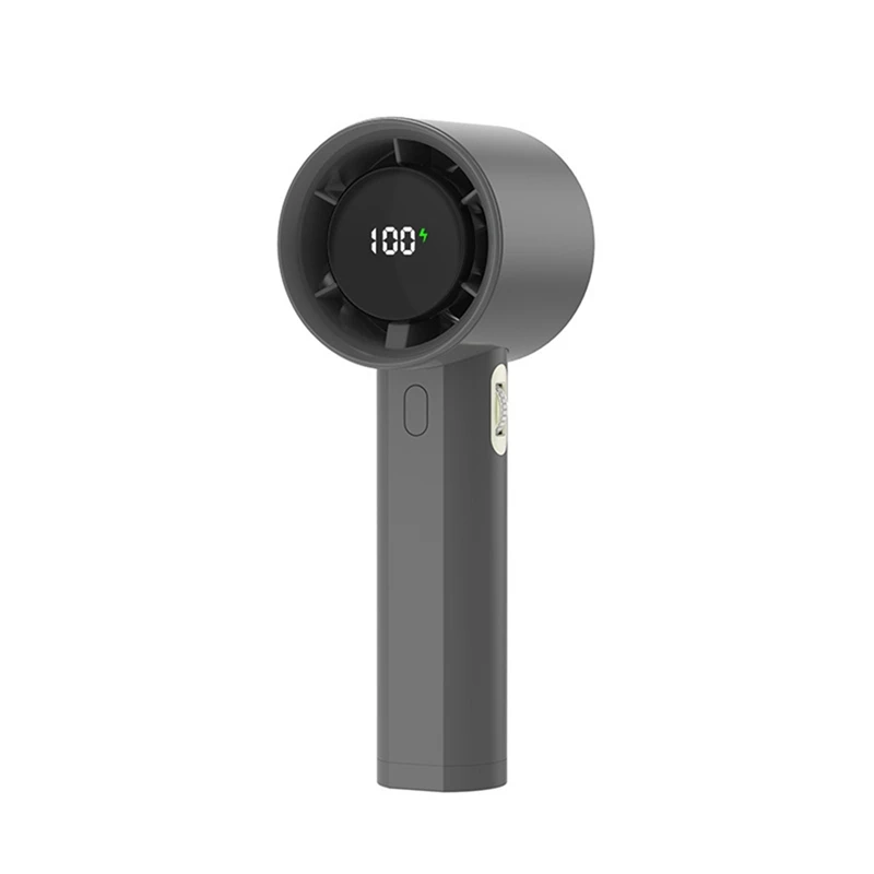

【Best Selling】High Speed Handheld Fan Portable Small Electric Fan USB Charging High Wind Power Digital Display Desktop Fan