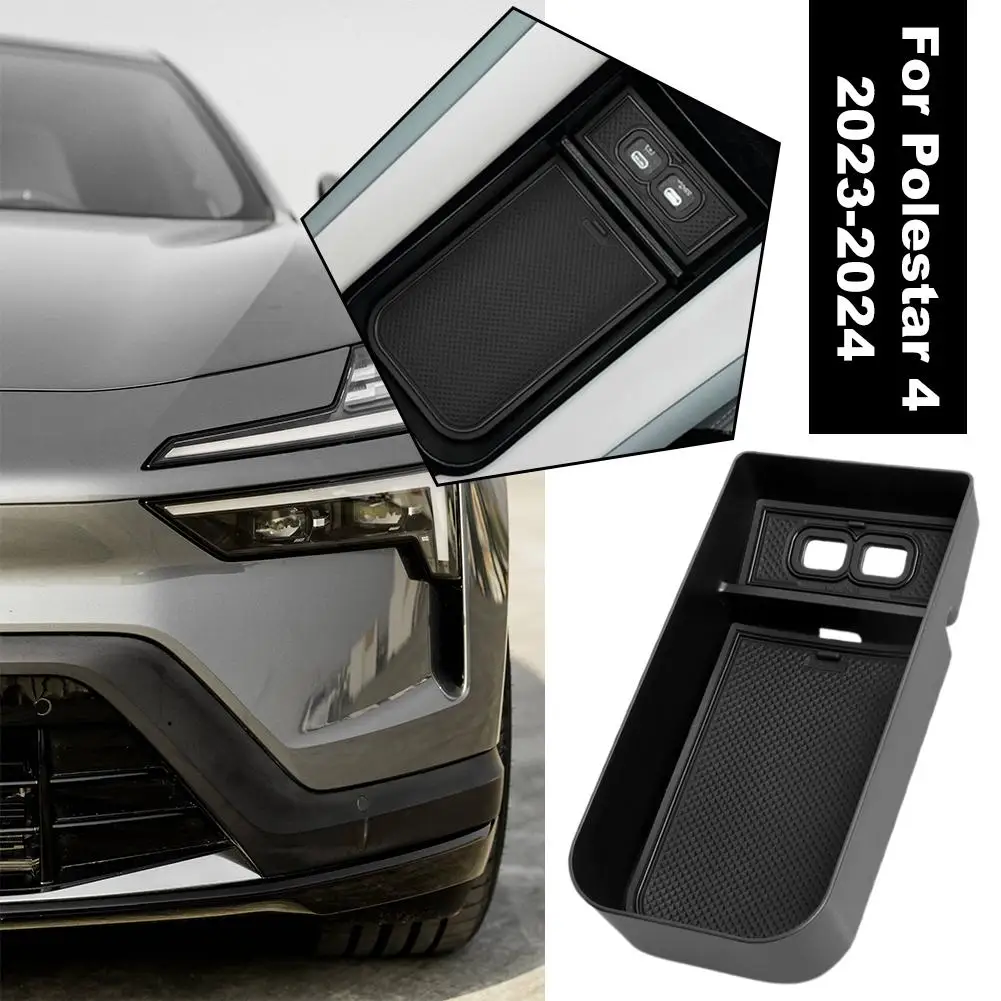 Car Armrest Storage Box Suitable for 23-24 models for Polestar 4 Car Interior Organizer Accessories C0U8