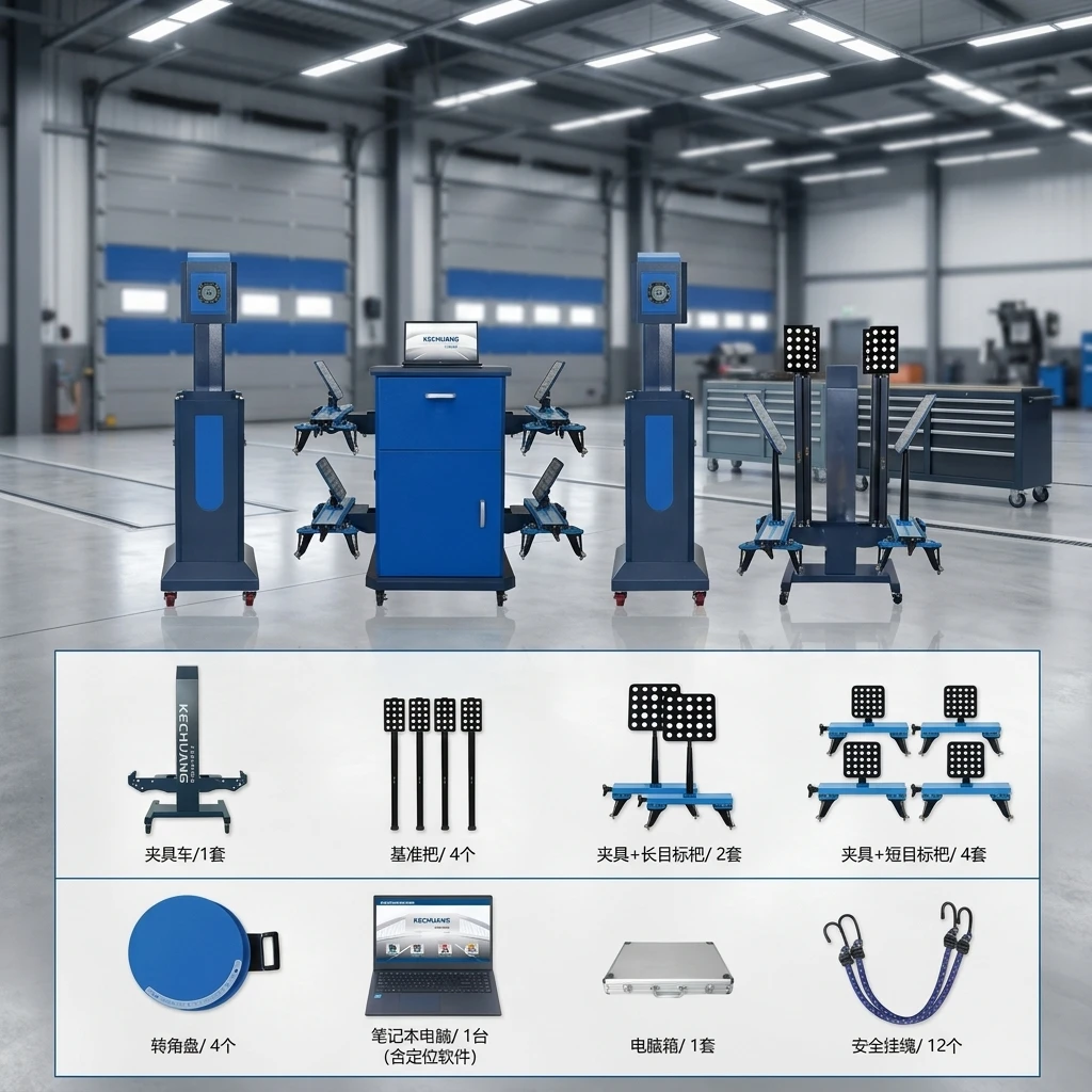 Factory Export Quality China Large Vehicle OBC-3D890 Positioning Device Professional 3D Camera Wheel Axle Positioning Equipment