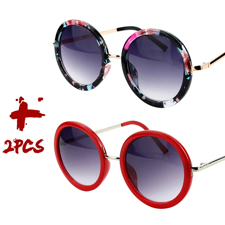 Retro Runde Sonnenbrille Damen Markendesigner Outdoor Reise Fahren Vintage Sonnenbrillen Herren Unisex Mädchen Damen 5 Farben Bestseller – Detail 18