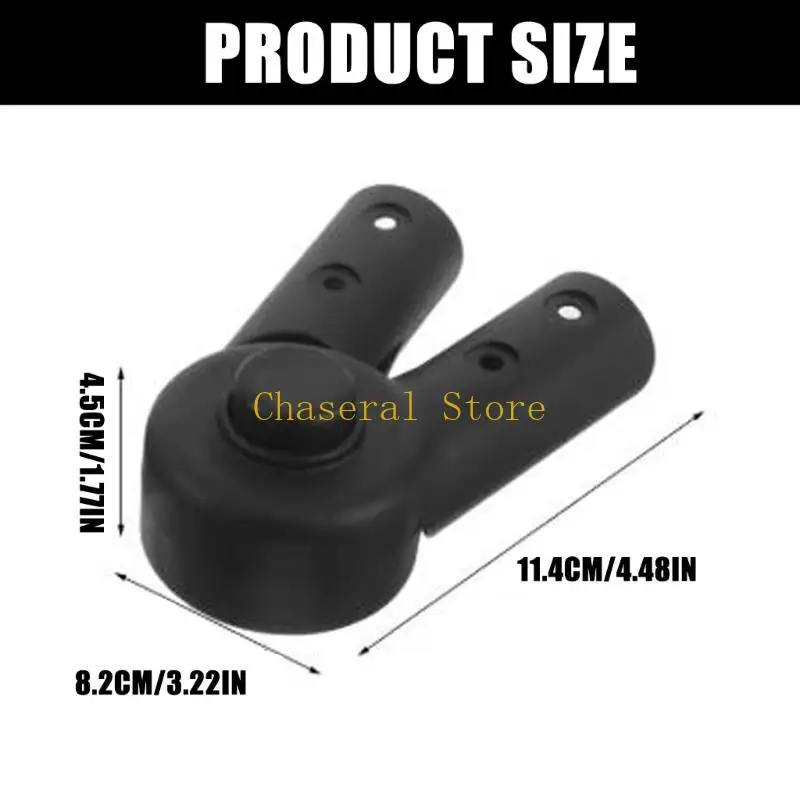 E7CE Adjustable Baby Carriage Joint Connector Adapter For 16/19/22/25mm Diameter Rod During Daily Outings Black