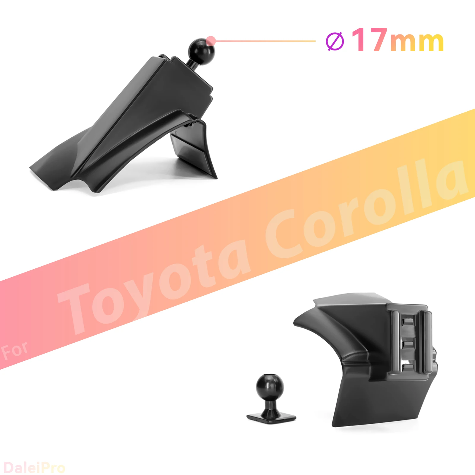 Maßgeschneiderte magnetische Handyhalterung mit Luftstromkühlung für Toyota Corolla e210 2019-2026, 360° drehbar ° Schwenkbare Telefonhalterungsbasis – Detail 2