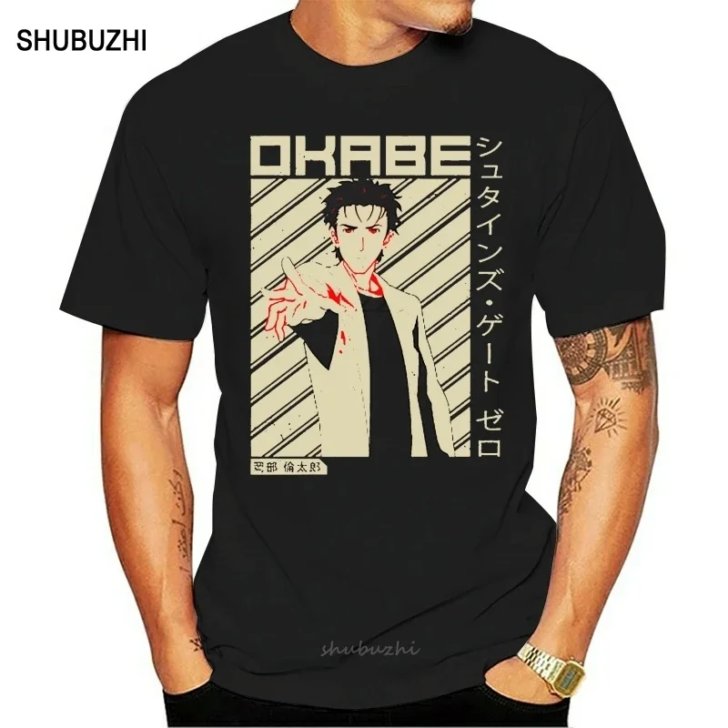 Men tshirt Steins Gate 0 Rintaro Okabe  Anime Shirt   Steins Gate 0   T Shirt women T-Shirt tees top