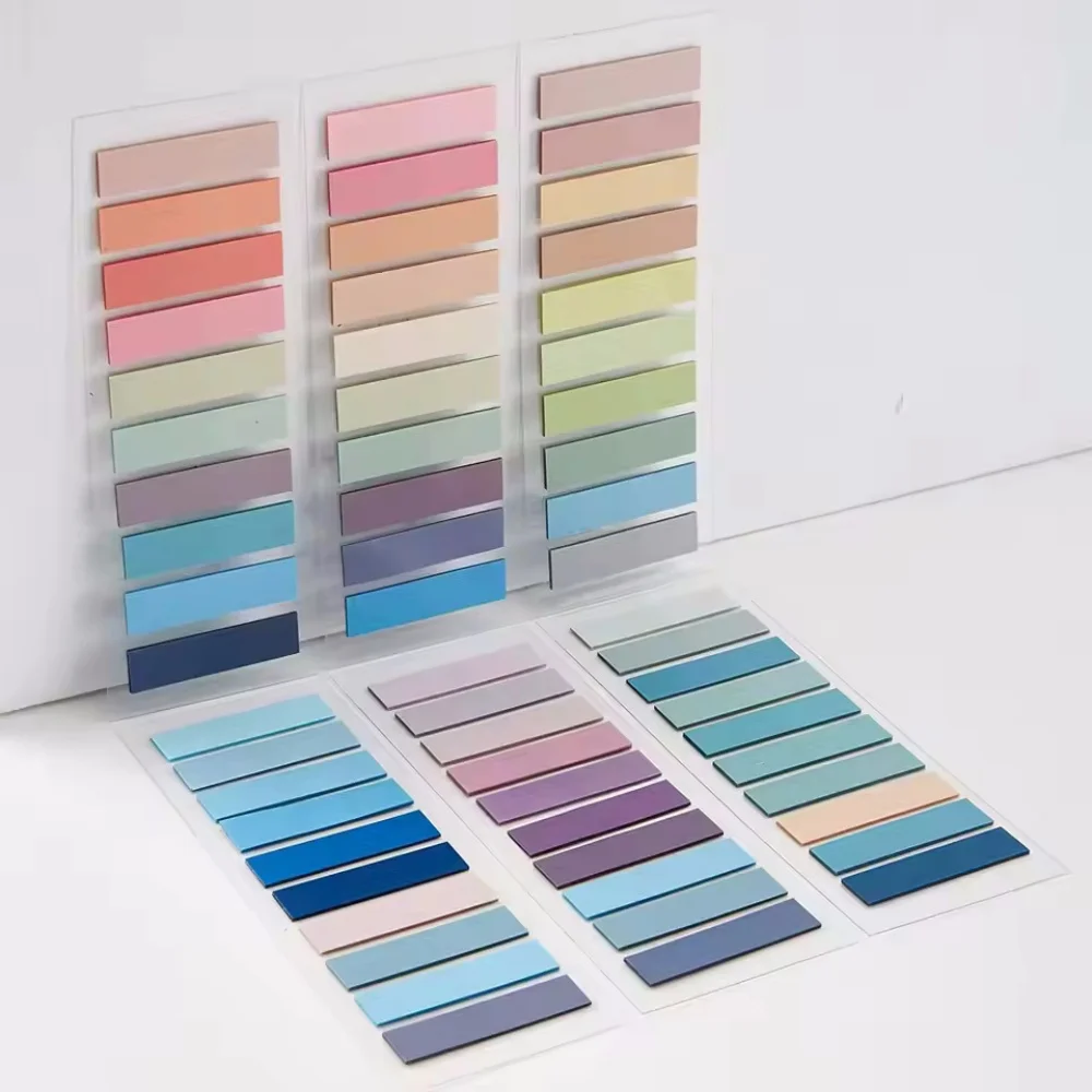 Morandi Colors Index Sticky Note Tabs for Book Annotation, File Classification Index Stickers, for School and Office Supplies