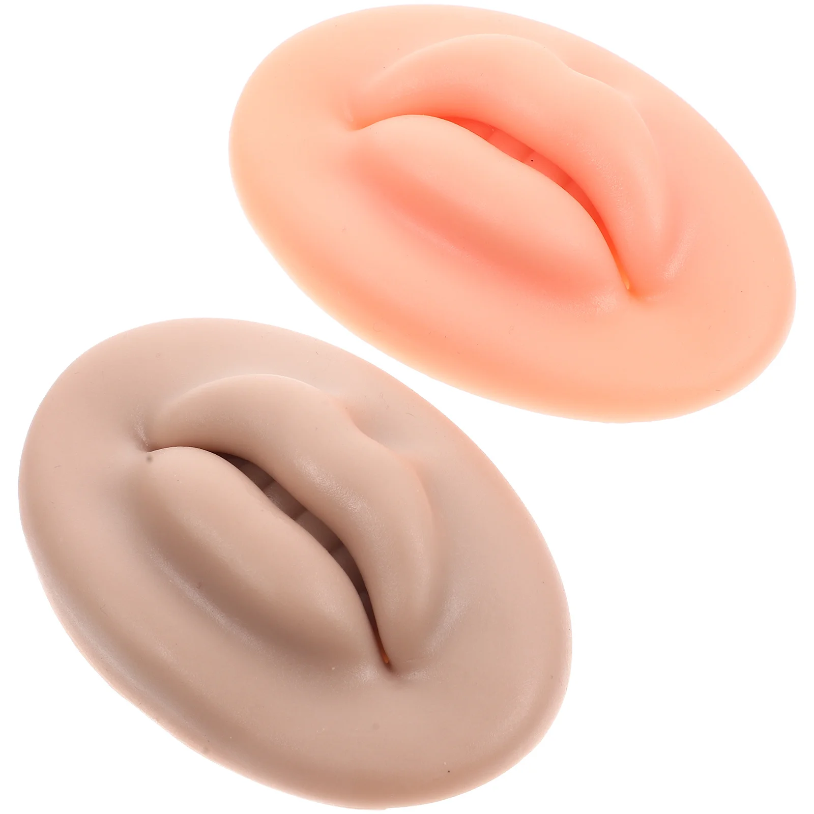 

2Pcs 3D Lip Practice Skin Silicone Elastic Fake Lip for Beginners Tattoos Training Efficient Piercing Skill Development
