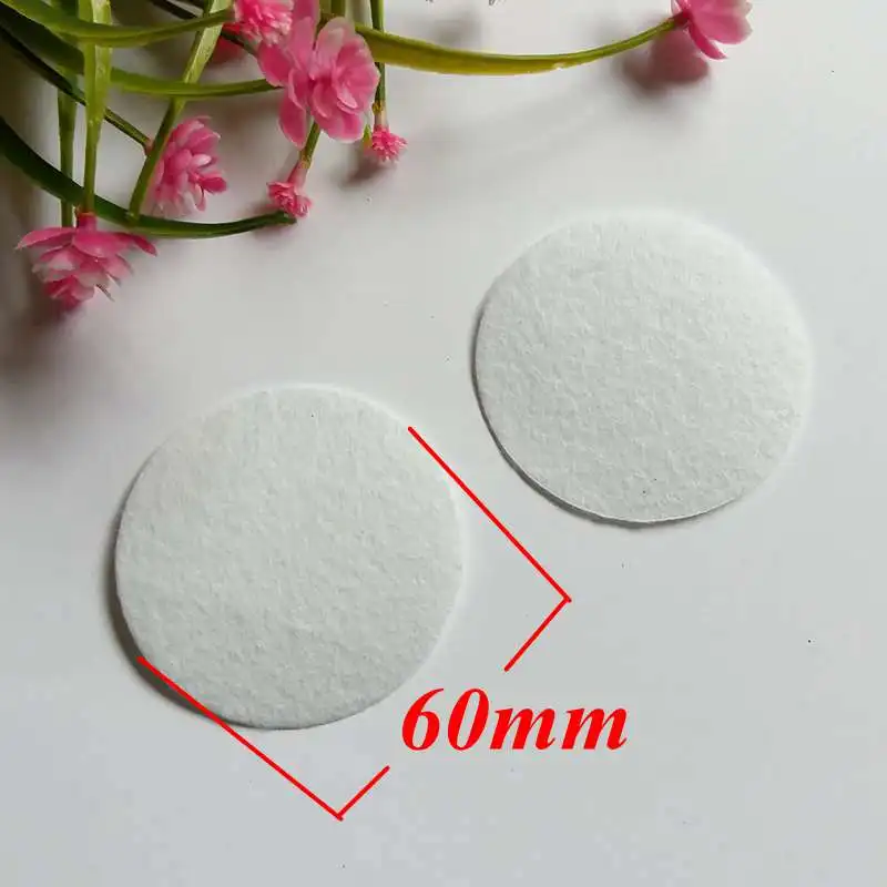 50pcs/lot DIY Eco-friendly Round Felt Fabric Pads Headband Decor Accessory Patches Circle Felt Pads Fabric Flower Accessories