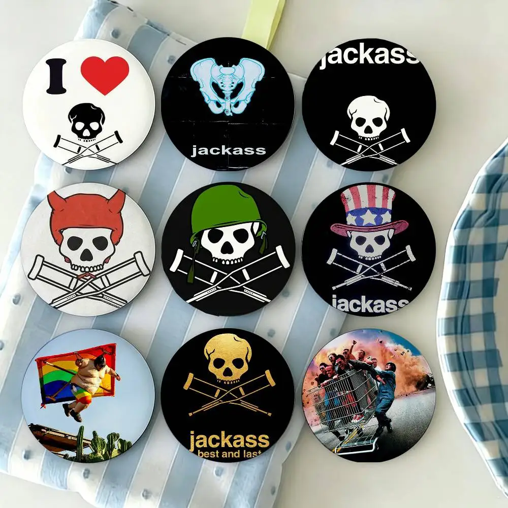 

Jackass Best and Last J-Jackass Badges Creative Tinplate Button PinsBrooch Badge Clothes Backpack