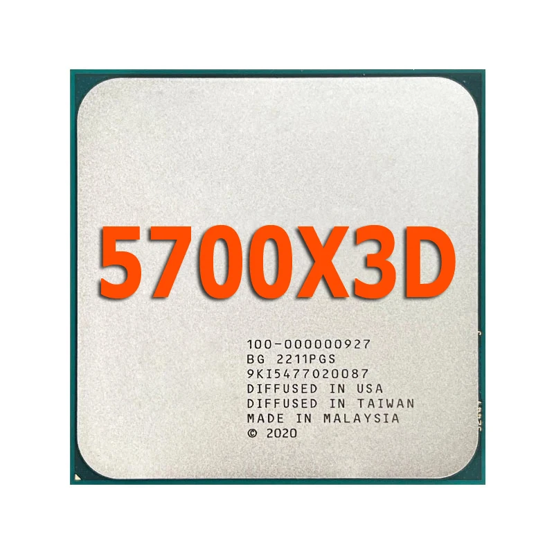R7 5700X3D New Ryzen 7 5700X3D 4.1 GHz 8-core 16-thread Central Processor 7NM L3 = 96m 100 000001503 Socket AM4 but without fan