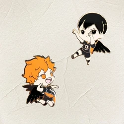 Haikyuu Hard Enamel Pins Hinata Shoyo，Tobio Kageyama
