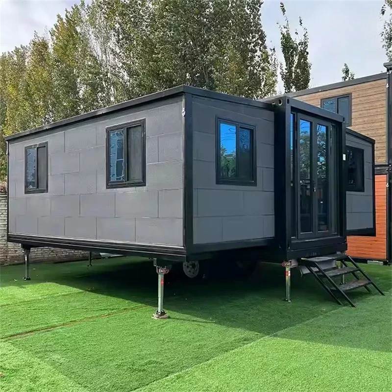 Portable Container Home Tiny Home Travel Trailers Customized Expandable Foldable Steel House Magic House With Assembled Features