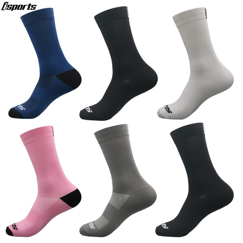 Calcetines deportivos transpirables para hombre y mujer, medias de compresión profesionales para ciclismo, correr, baloncesto