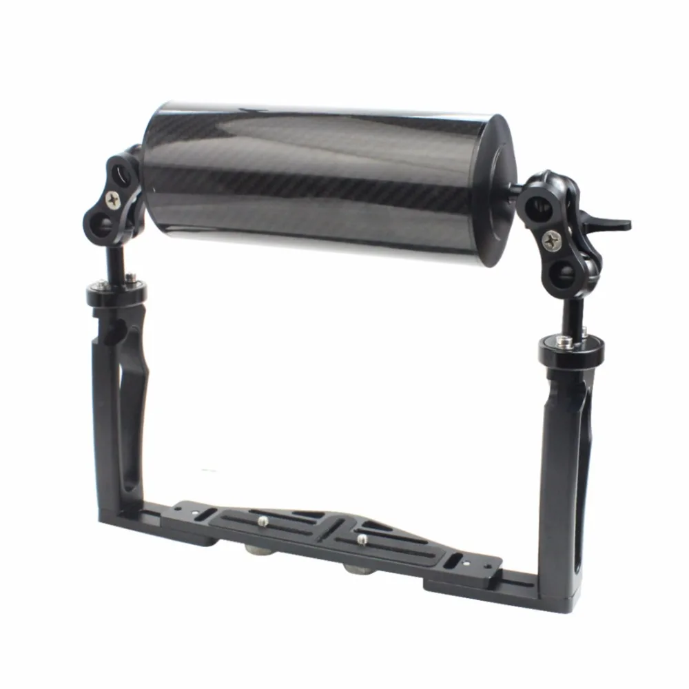 Tauchen DSLR Kamera käfig Dual Handheld Tray Halterung Buttery Clip Kohle faser Verlängerung sarm schwimmende Stativ halterung für Gopro 13 – Detail 29