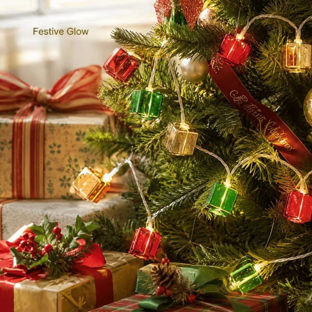 Christmas Decorative String Lights 1.5M 10LED Warm White 2AA Battery Operated LED Lights Merry Christmas Holiday Decor view 5