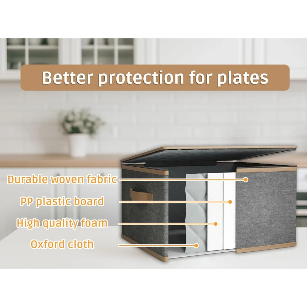 Protective Stemware Organizer - Premium Quilted Hard Shell Case for Wine Glasses & Glassware Storage & Transport