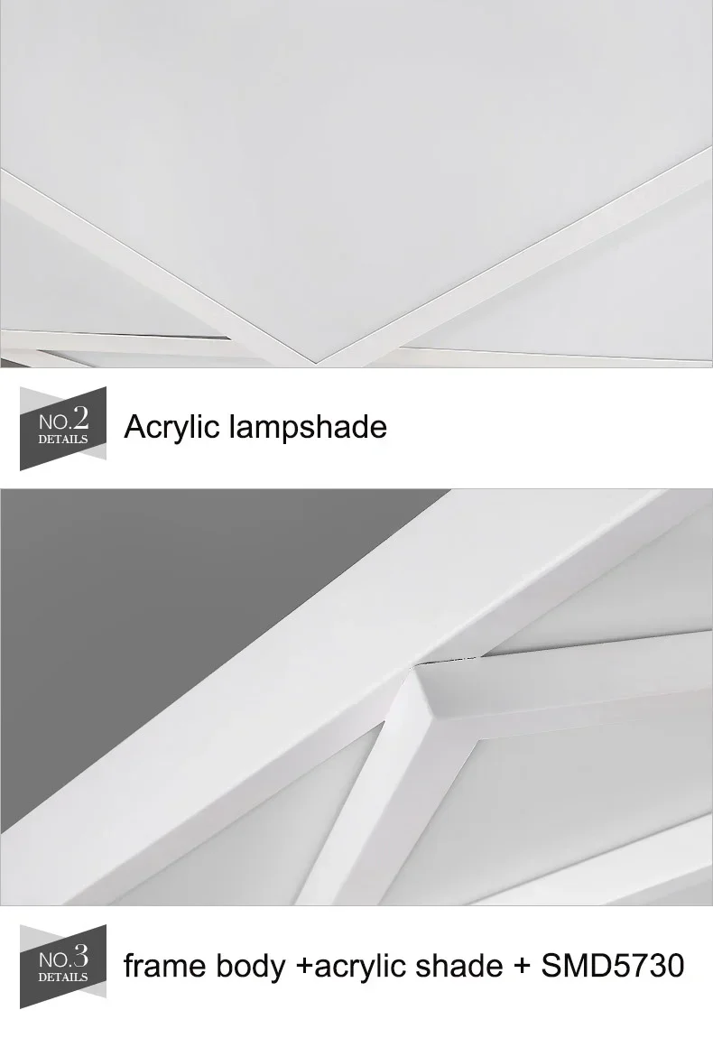 

Modern geometric art Personality led ceiling lights lamp for living bedroom lustres de sala home indoor lighting dimmable abajur