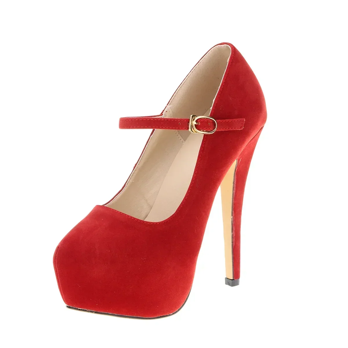 Cross-dresser Unisex Men\'s Pumps Stilettos 14cm Ultra High Heels Sexy Ankle Strap Platform Nightclub Fetish Shoes Large Size 43
