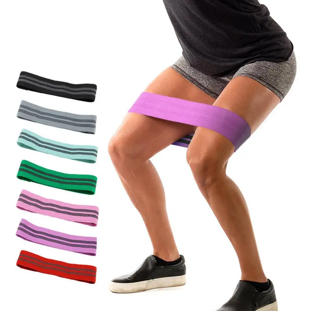 Elastic Booty Band Anti-slip Workout Bands Booty Band Resistance Training for Legs Glutes Hips Stretch Strengthen