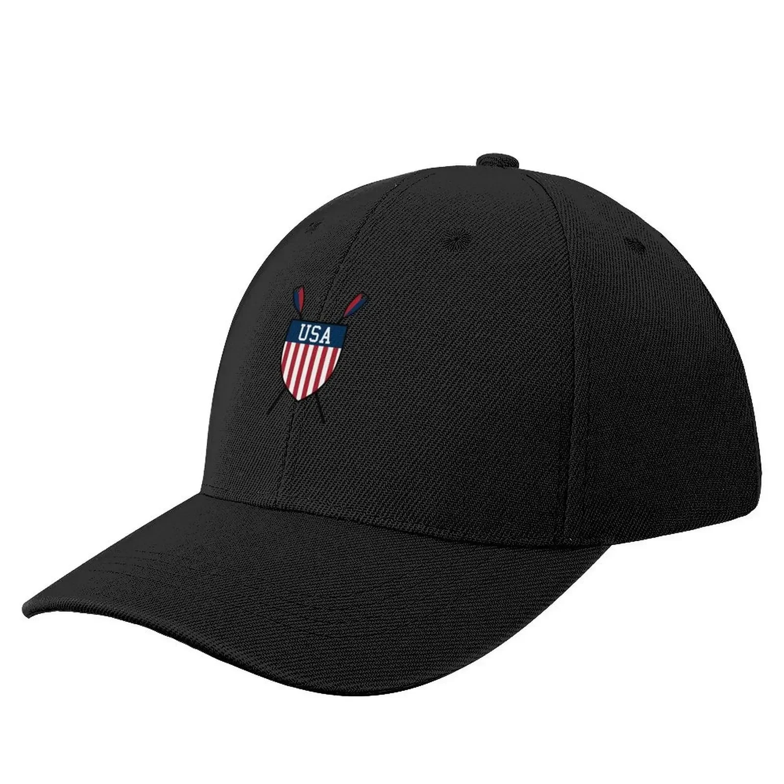 United States Rowing Emblem (Black Trim) Baseball Cap funny hat hiking hat fun hats Hood Women Beach Fashion Men's