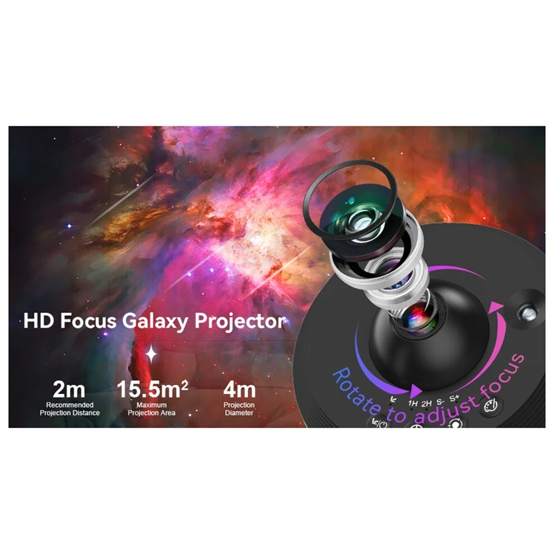 4K Ultra HD Universe Galaxy LED-projectielicht 13-delig Dynamisch Galaxy Meteor Slaapkamer Sfeerlicht Cadeailicht