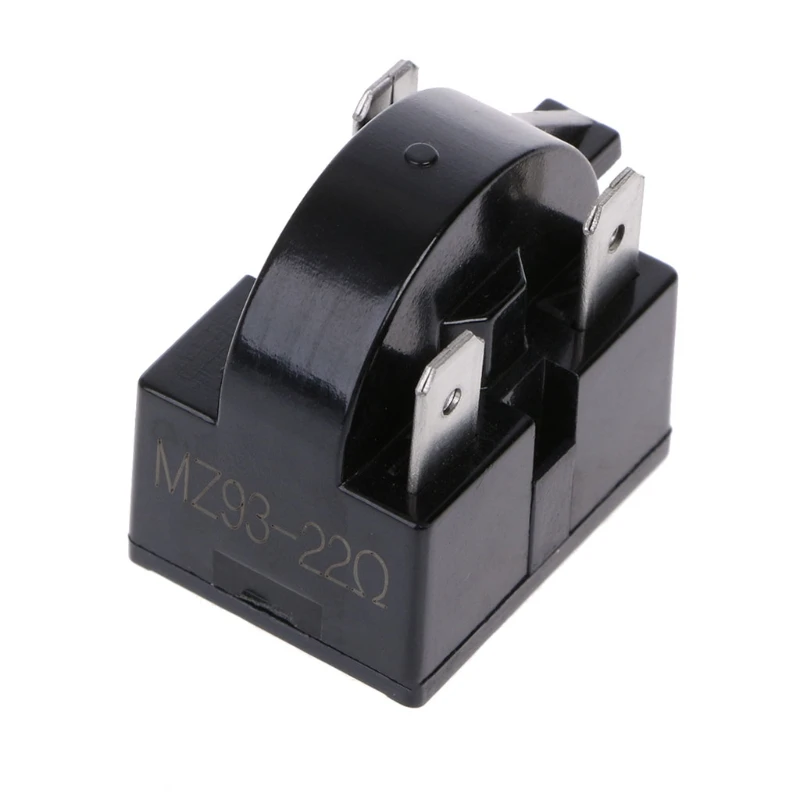 

2 Pin 3 Pin 12 ohm 22 ohm Refrigerator PTC Black Compressor Protector for Refrigerator Replacement A6HB